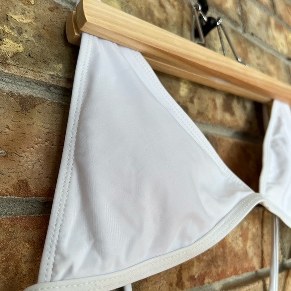 NWOT Shein White Bathing Suit Top - Picture 4 of 10